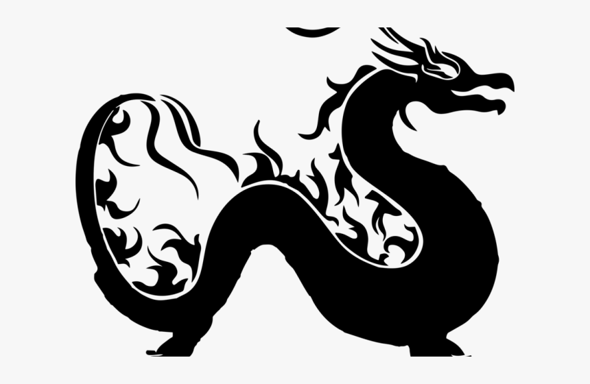 Transparent Dragon Clipart Png - Chinese Dragon Silhouette Png, Png Download, Free Download