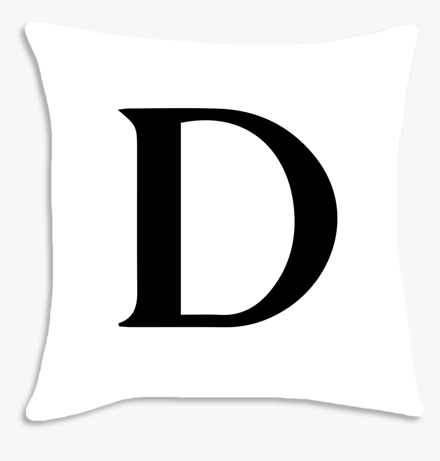 Letter D Serif Font Throw Cushion The Ⓒ, HD Png Download, Free Download