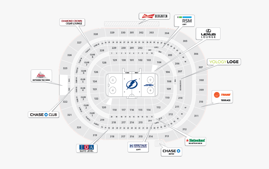 Hockey Seating Chart Lightning Amalie Arena Hd Png Kindpng