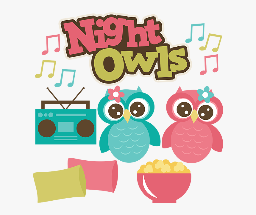 Cartoon Clipart Night Owl, HD Png Download, Free Download