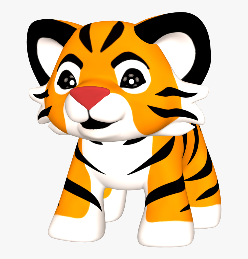 Transparent Baby Tiger Animated