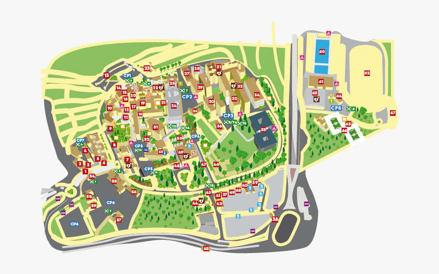 University Of North Florida Campus Map Uom Map Hd Png Download