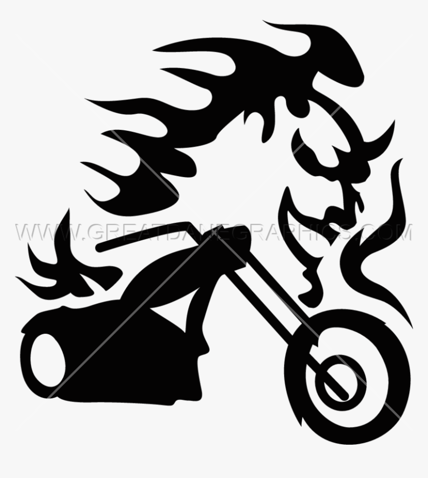 Flames Clipart Chopper - Illustration, HD Png Download, Free Download