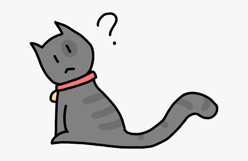 Domestic Short-haired Cat Clipart , Png Download - Confused Cat Clip Art, Transparent Png, Free Download