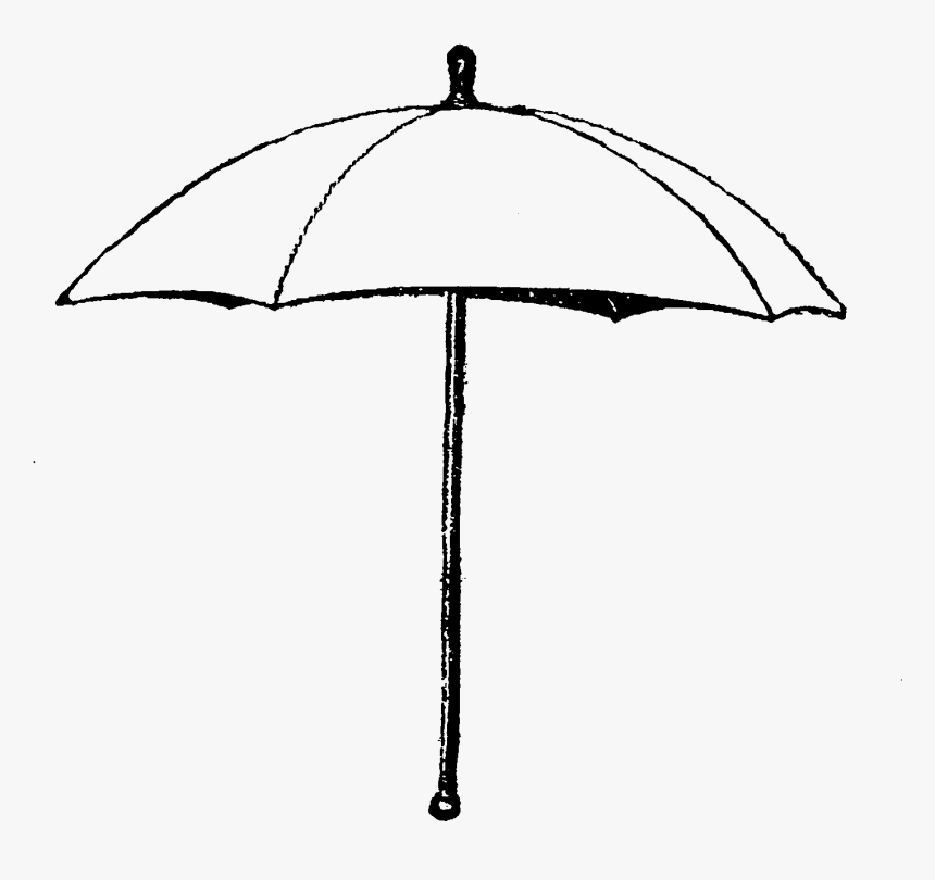 Printable Parasol Umbrella Clipart Black And White, HD Png Download, Free Download