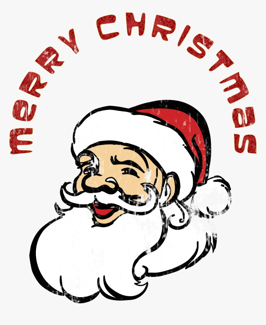 Transparent Santa Head Png - Santa Claus Merry Christmas Png, Png Download, Free Download