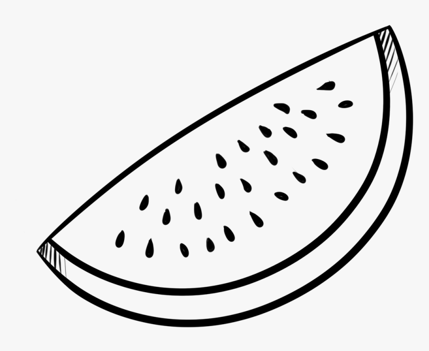 Comic Background Png - Outline Image Of Watermelon, Transparent Png, Free Download