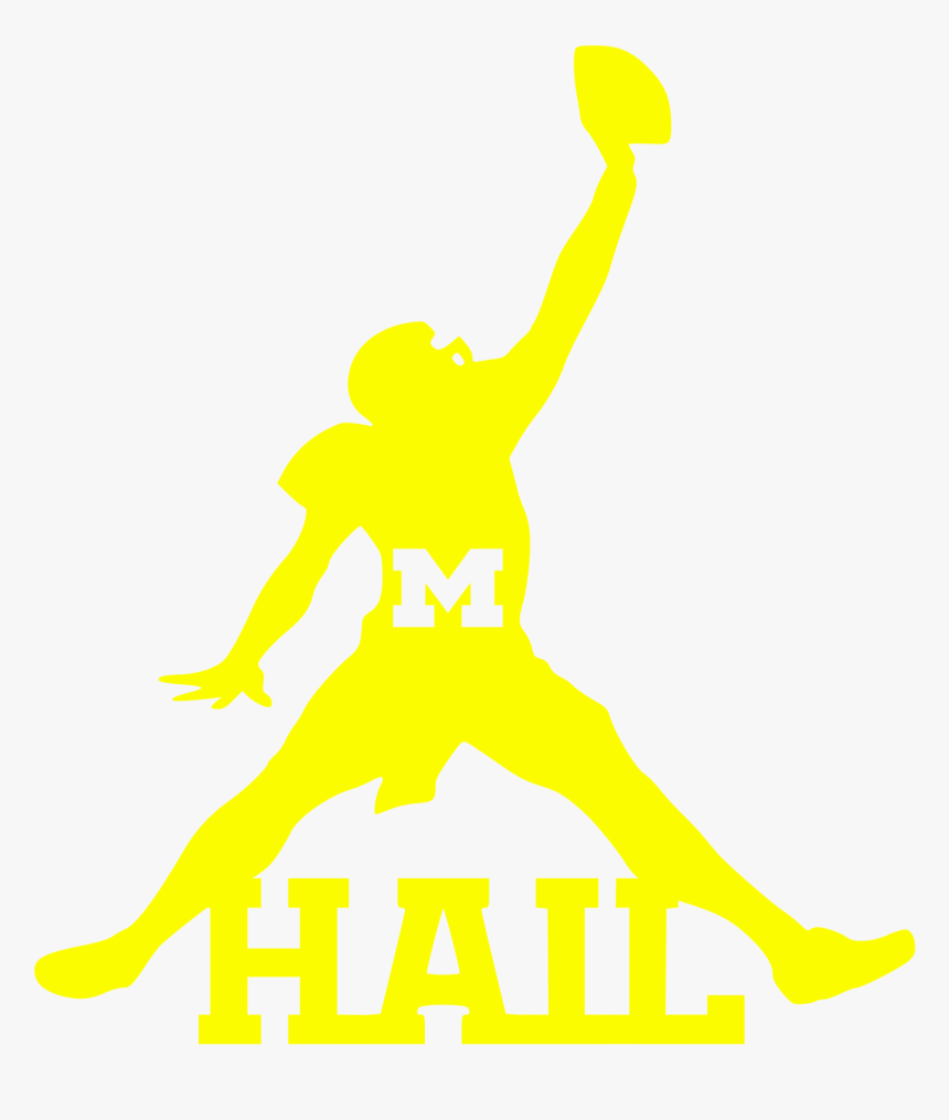 Michigan Logo Jumpman - Graphic Design, HD Png Download, Free Download