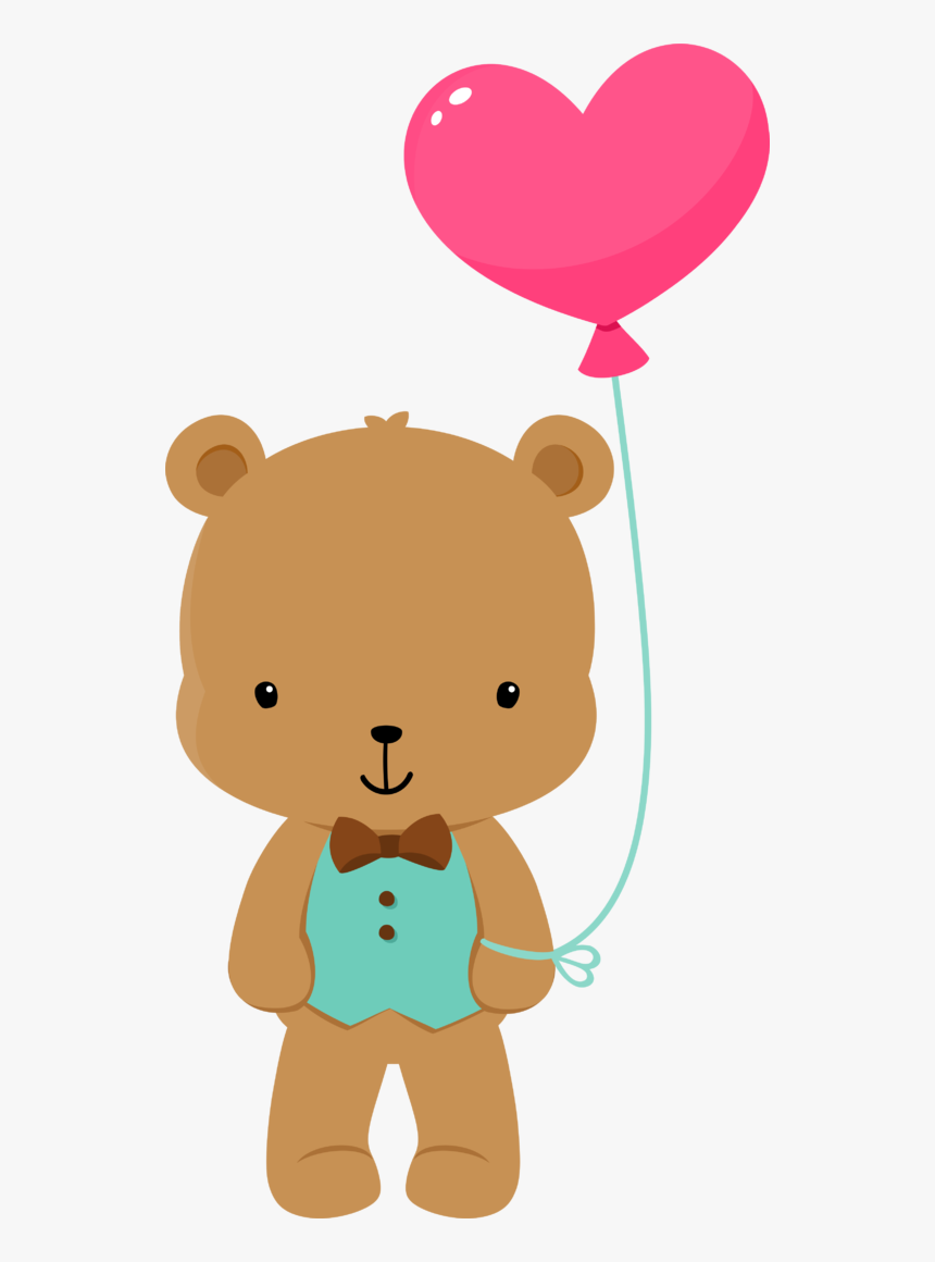 Fauna Enamorada Too - Cute Bear Balloon Clipart, HD Png Download, Free Download