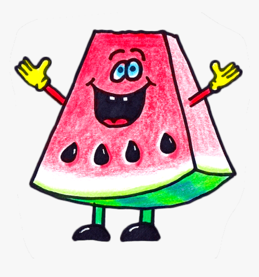 Ftestickers Watercolor Clipart Watermelon Cute, HD Png Download, Free Download