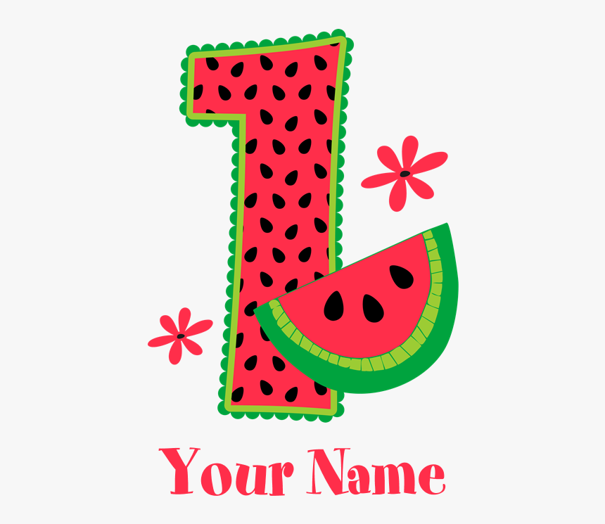 Oval Clipart Watermelon - 1st Birthday Watermelon Svg, HD Png Download, Free Download