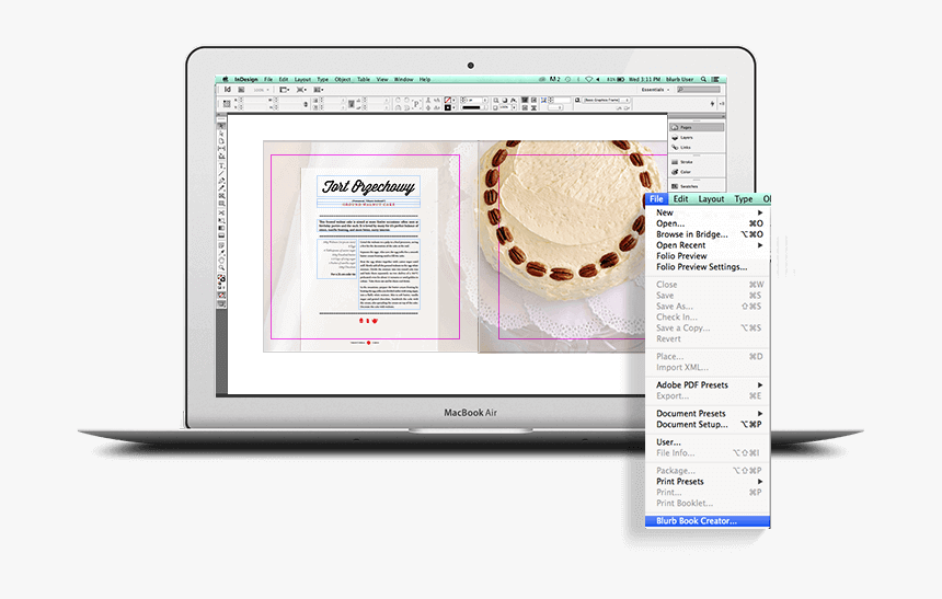 Adobe Indesign & Indesign Cc On A Macbook Air - Indesign Plugin, HD Png Download, Free Download