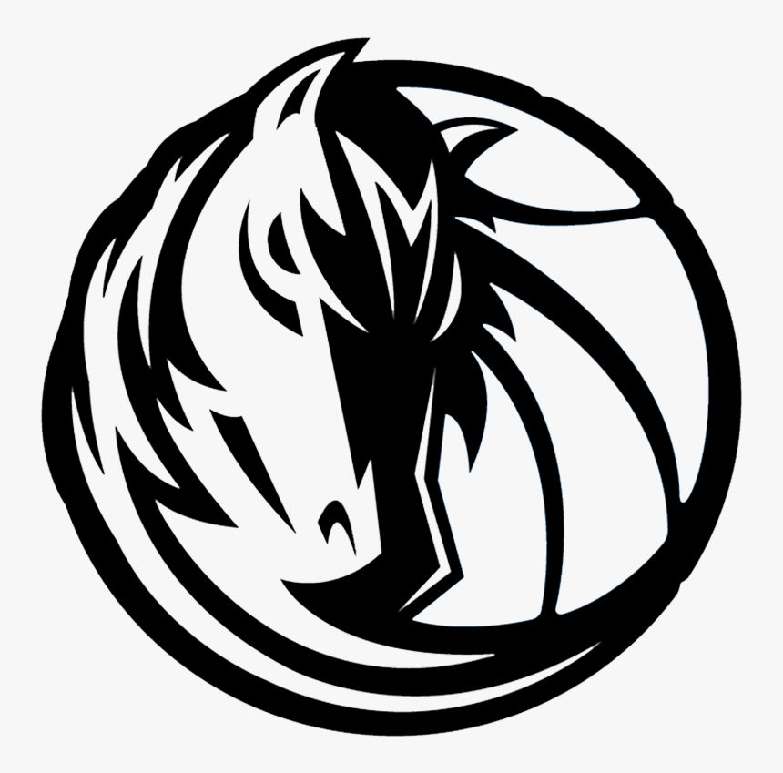 Black Dallas Mavericks Logo, HD Png Download, Free Download