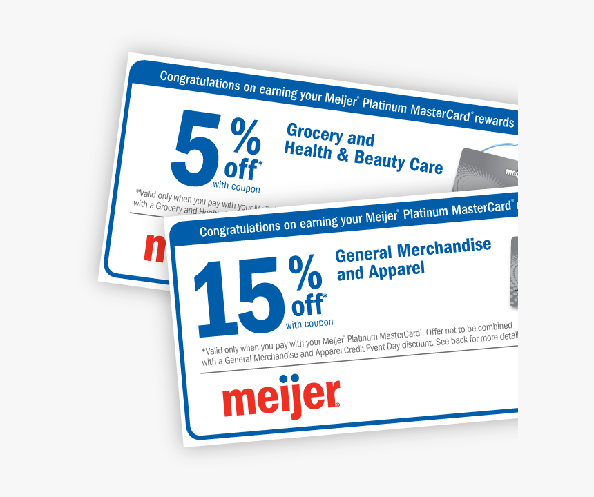 Meijer Credit Card Rewards Coupons - Meijer, HD Png Download, Free Download