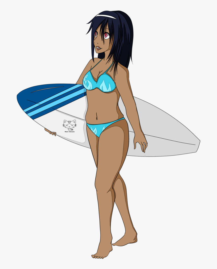 Download Surfing Png File - Surf Girl Transparent Background, Png Download, Free Download