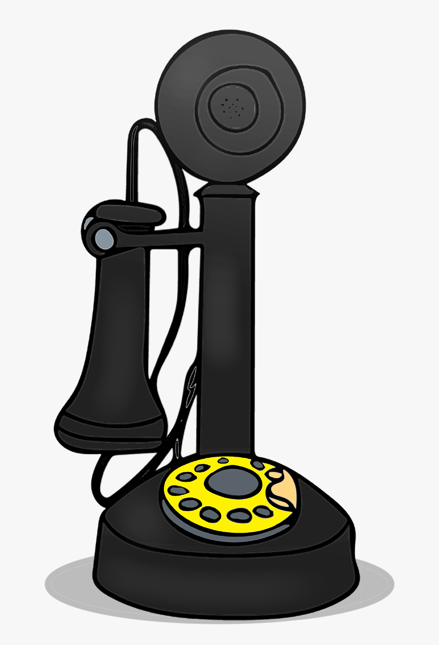 Old Phone Communication Retro - Retro Phones With Clip Art, HD Png Download, Free Download