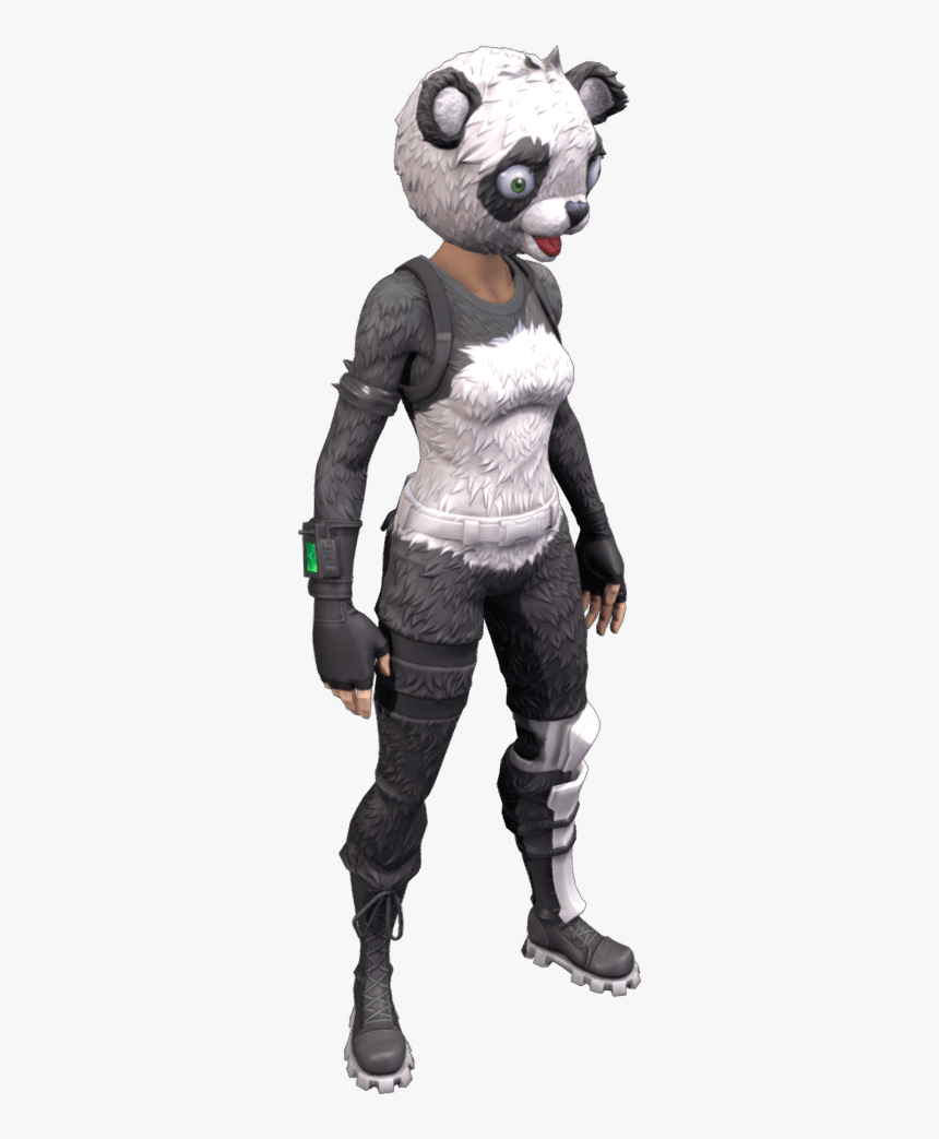 P A N D A Team Leader Outfit - Skin Fortnite Png Oso, Transparent Png, Free Download