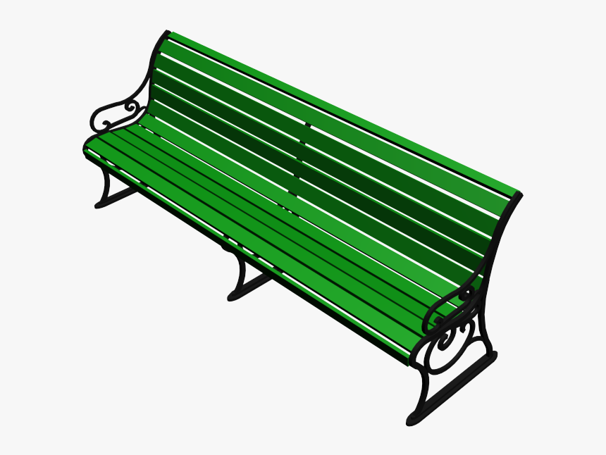 Park Bench 3d Model - Bench, HD Png Download, Free Download