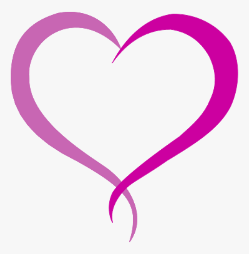 Girly Heart In Pinks - Girly Pink Heart, HD Png Download, Free Download