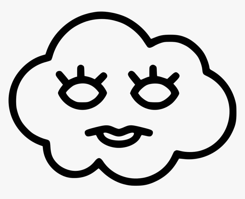 Cloud Girly Makeup - Smiley Face Svg, HD Png Download, Free Download