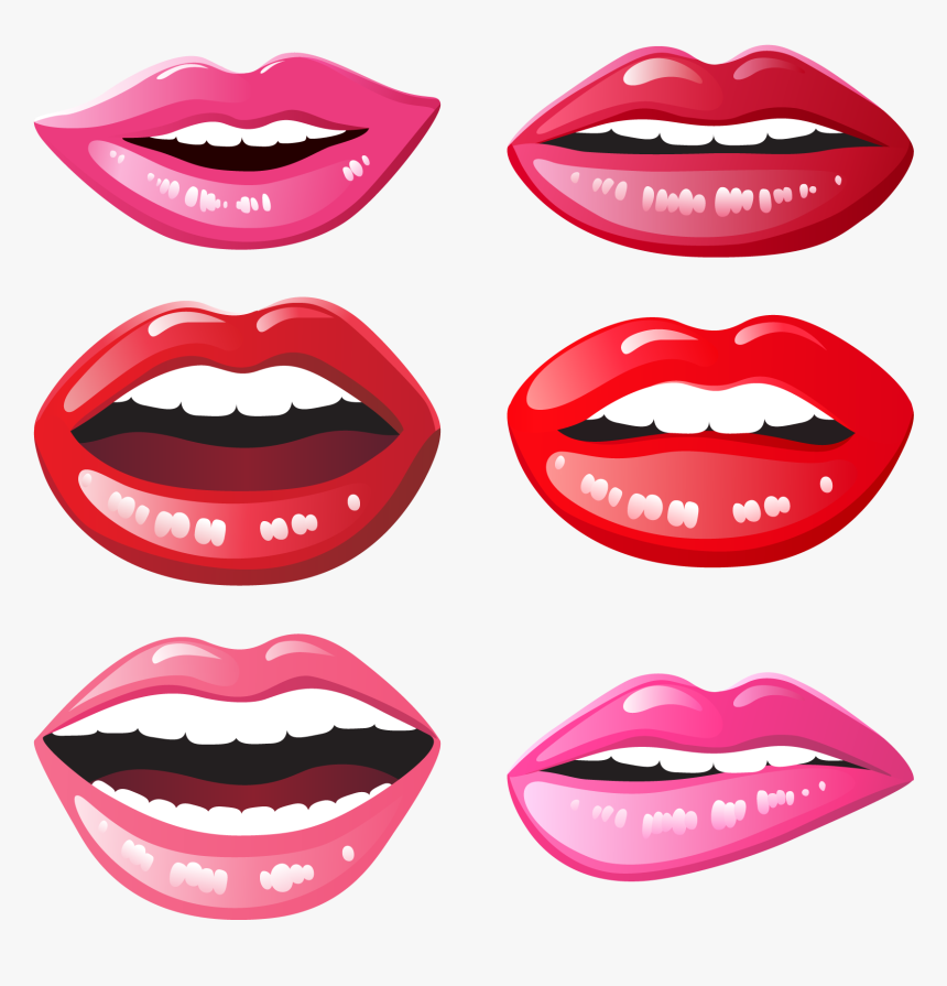 Transparent Lipstick Vector Png - Booth Props Printable Lips, Png Download, Free Download