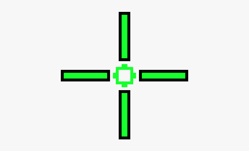 Green Crosshair Png - Cross Crosshair Png, Transparent Png, Free Download