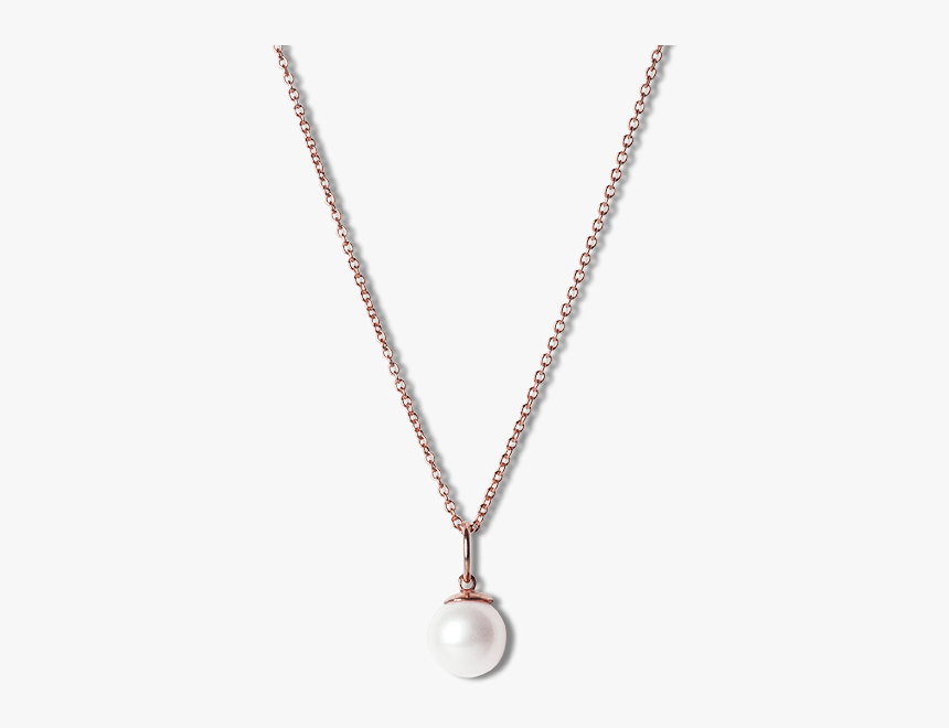Combination Of An Anchor Chain And Big Pearl Pendant"
 - Single Pearl Necklace Gold Designs, HD Png Download, Free Download