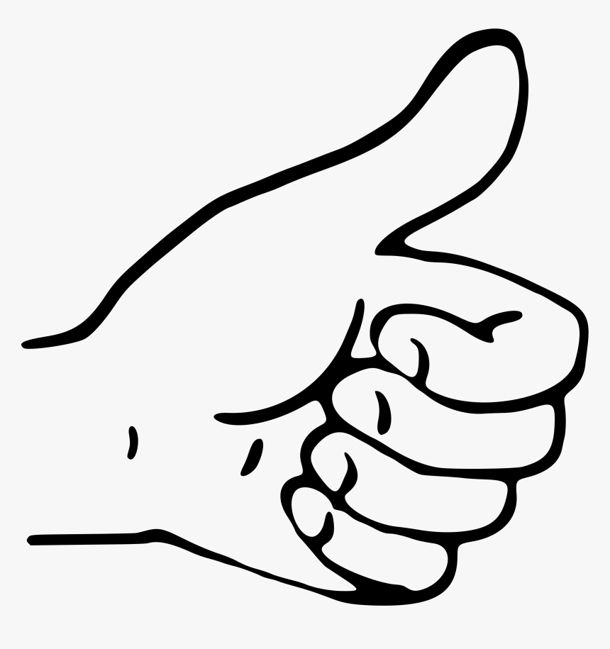 Thumbs Up Clip Art Drawing - Thumbs Up Hand Clipart, HD Png Download, Free Download