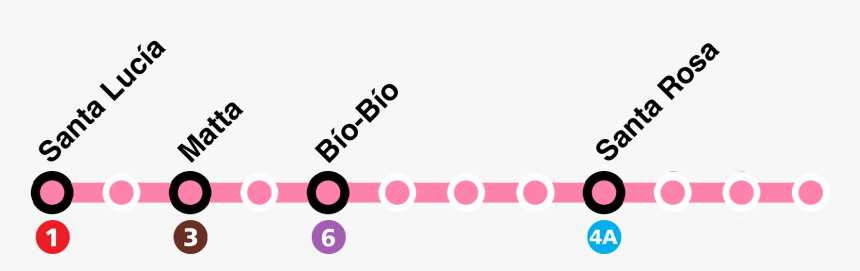 Mapa Línea 9 Metro De Santiago - Circle, HD Png Download, Free Download