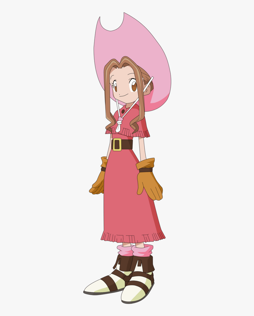 Digimon Character Mimi Tachikawa With Pink Hat - Digimon Mimi, HD Png Download, Free Download
