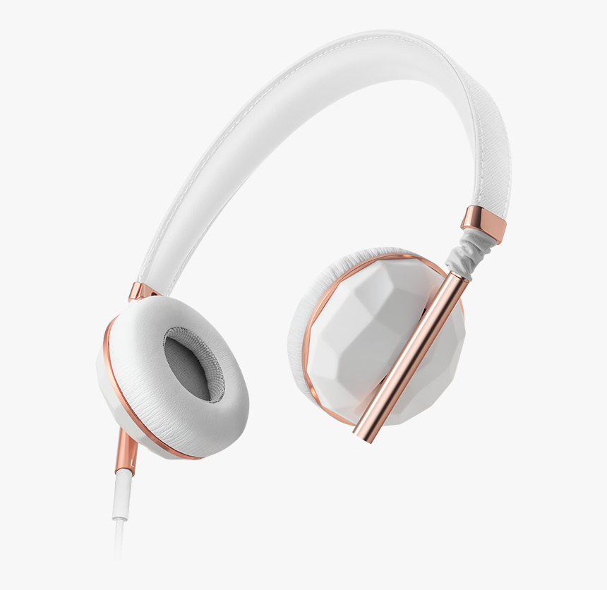 Faceted Ceramic & Rose Gold - Caeden Headphones, HD Png Download, Free Download