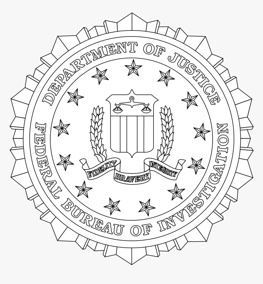 Fbi Logo White Png, Transparent Png, Free Download