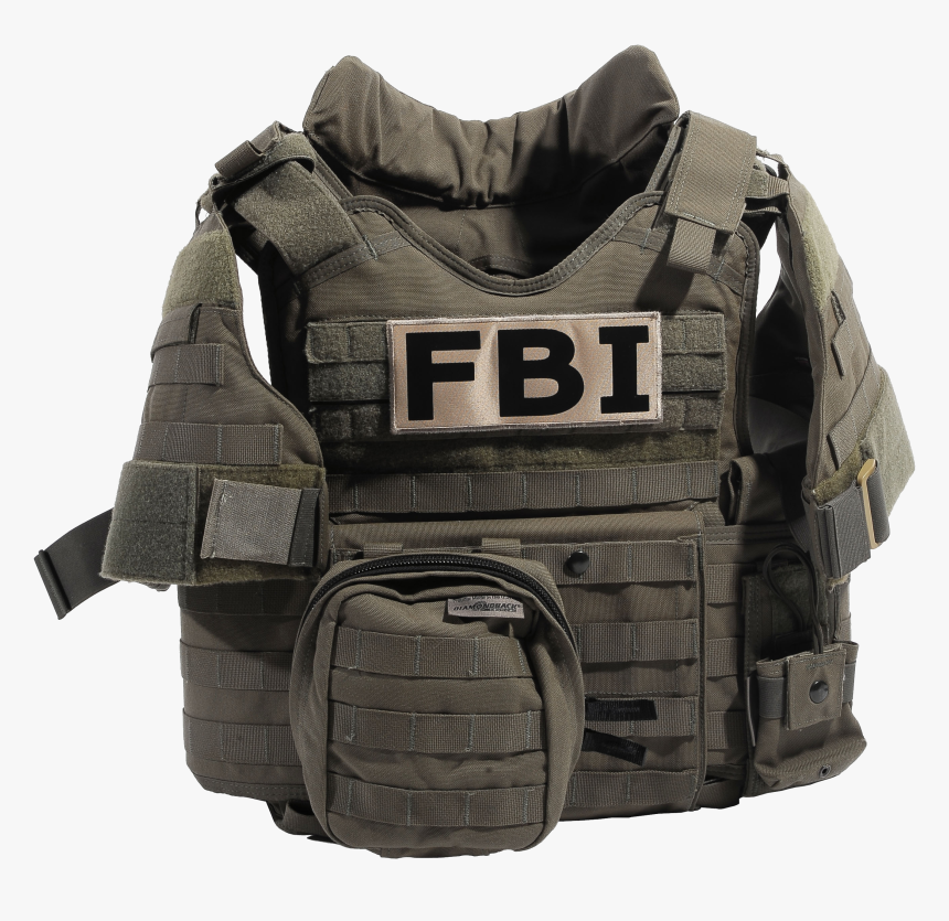 Bulletproof Vest Png - Fbi Swat Body Armor, Transparent Png, Free Download