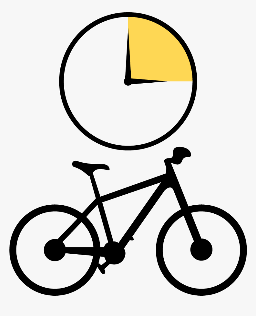 Bike Rental Half Day Icon - Measuring Bike Stand Over Height, HD Png Download, Free Download