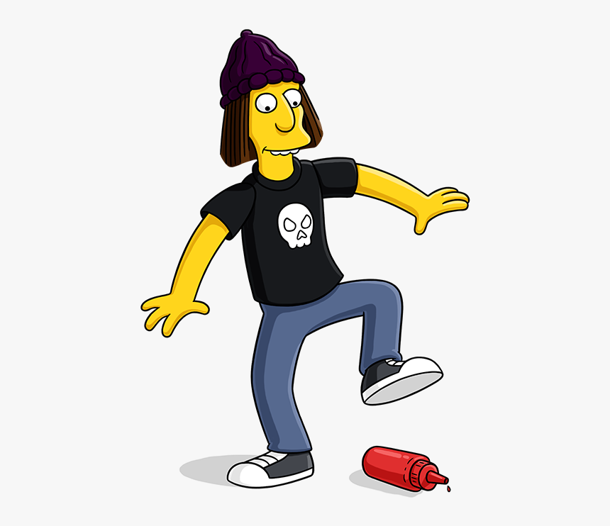 Simpsons Transparent Emo - Jimbo Simpsons, HD Png Download, Free Download