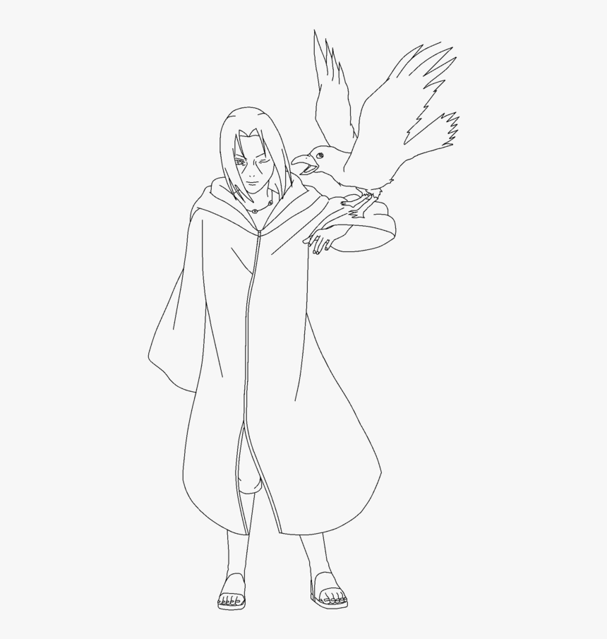 Itachi Uchiha Edo Tensei Lineart By Uchihaclanancestor, HD Png Download, Free Download