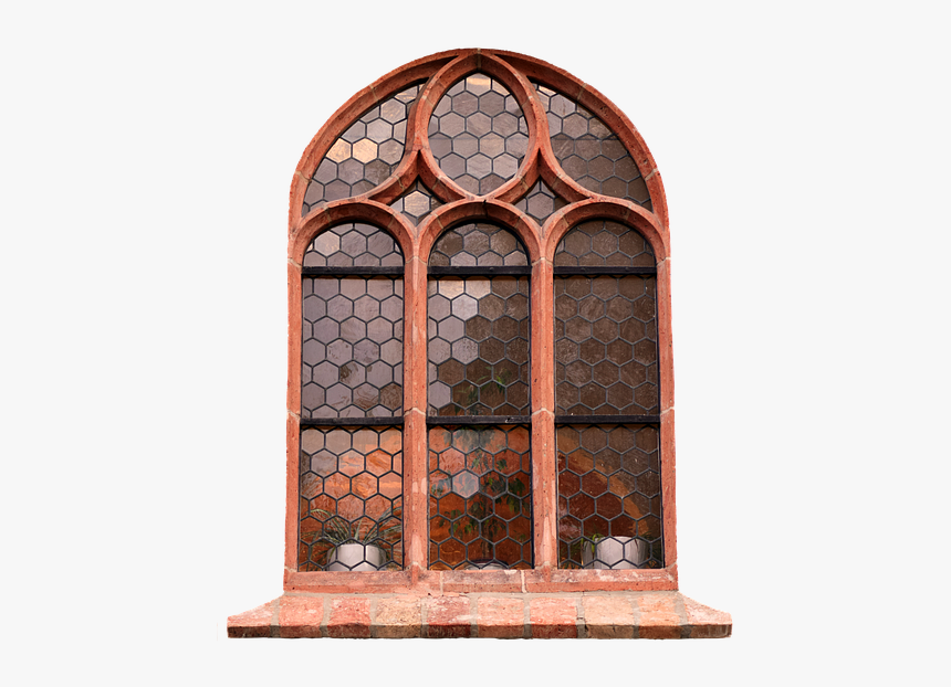 Window, Lead-glass Window, Historically, Christianity - Old Arch Window Png, Transparent Png, Free Download