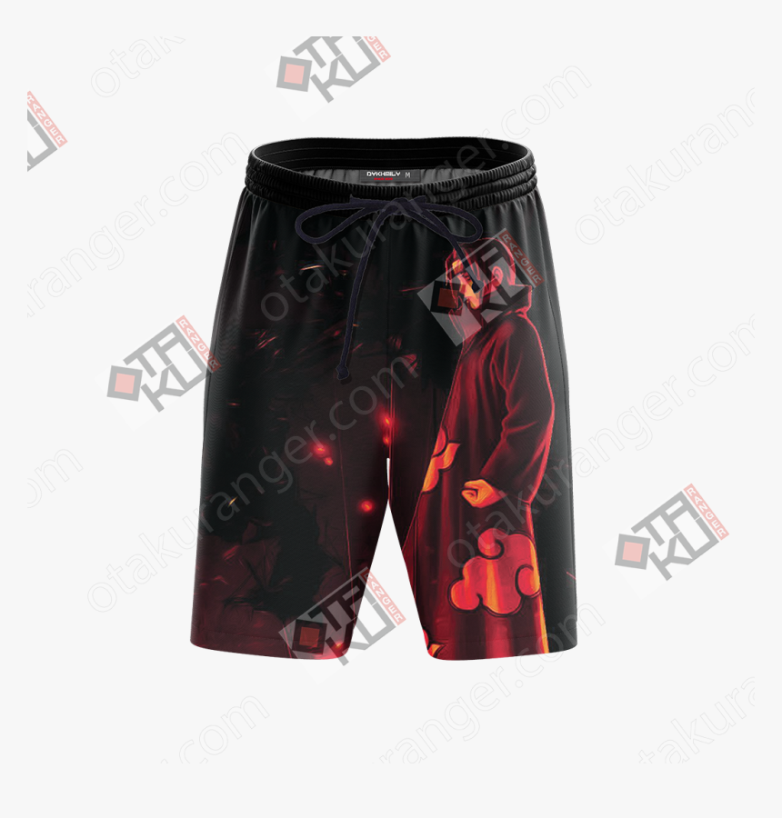 Naruto Uchiha Itachi 3d Beach Shorts - Pocket, HD Png Download, Free Download