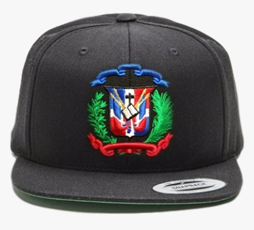 Gorra Negra Con Escudo Dominicano En Colores Originales - Baseball Cap, HD Png Download, Free Download