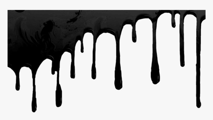 #blackink #ink #drop #waterdrop - Dripping Effect Png Black, Transparent Png, Free Download