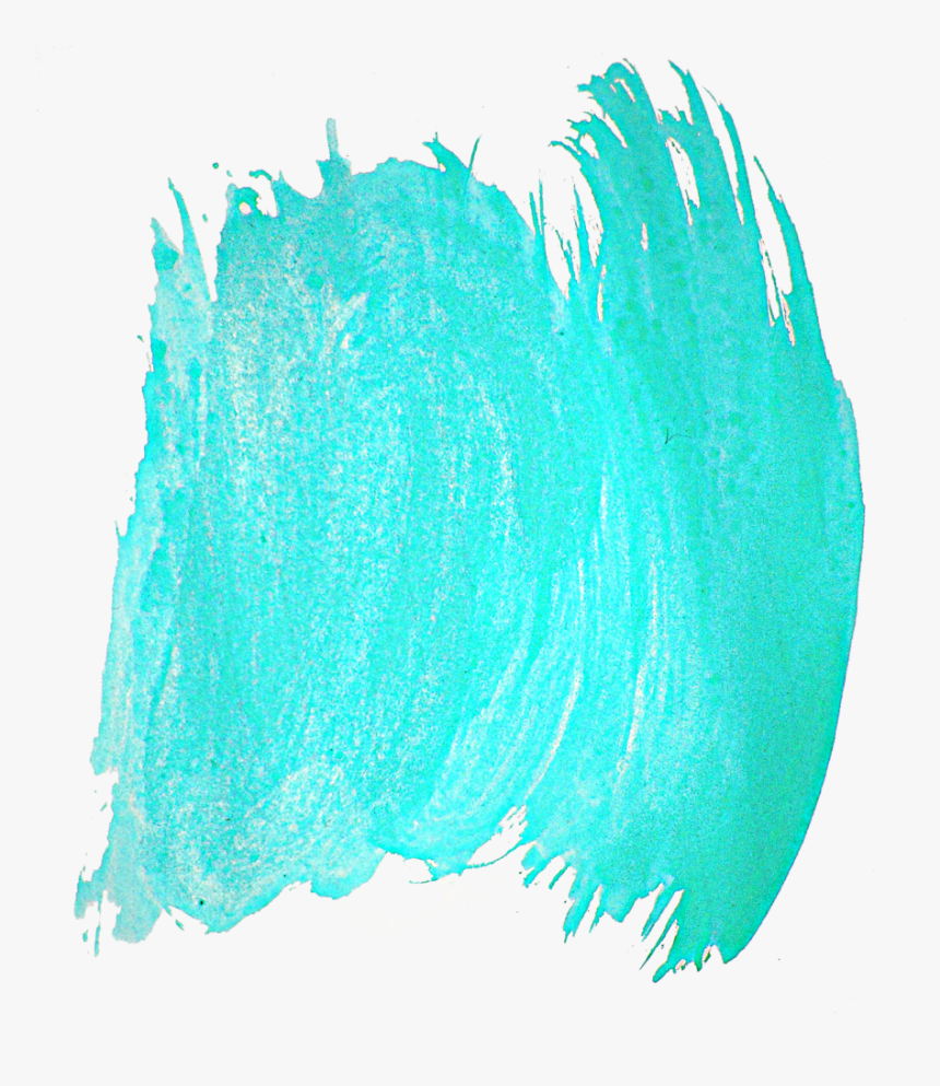Watercolor Ink Droplets Free Png - Turquoise Paint Splat Png, Transparent Png, Free Download