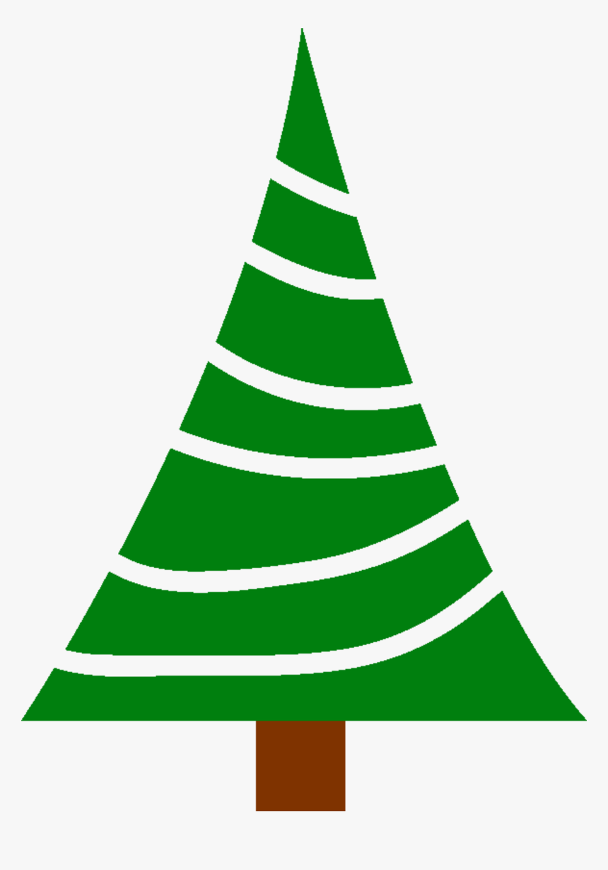 Transparent Christmas Tree Clip Art Png - Simple Christmas Tree Cartoon, Png Download, Free Download
