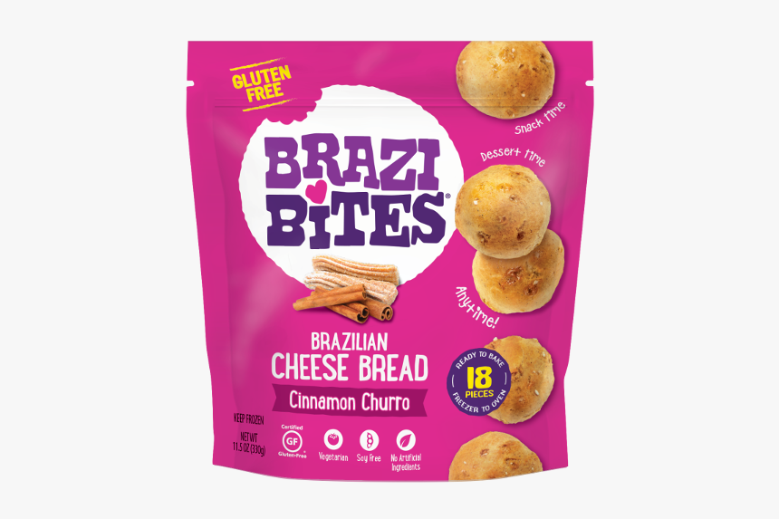 Brazi Bites Cinnamon Churro Bread - Brazi Bites Cheese Bread, HD Png Download, Free Download