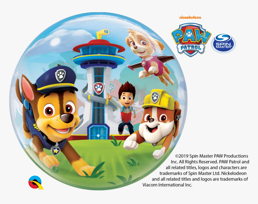 22 - Paw Patrol Bubble Balloon, HD Png Download, Free Download