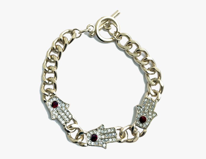 Samira Hamsa Link Bracelet - Bracelet, HD Png Download, Free Download