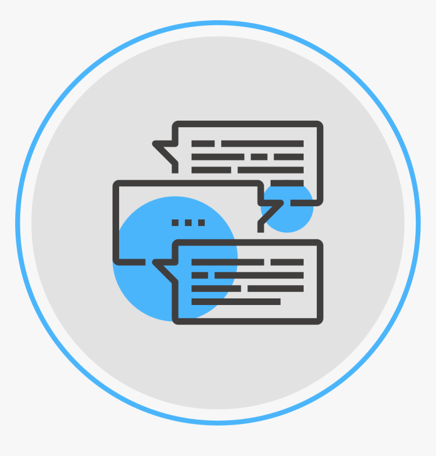 Conversation Icon - Circle, HD Png Download, Free Download