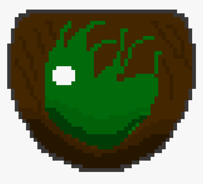 The Trophy Drops From Gigantic Green Slime At A Chance - Heart Emoji Pixel Art, HD Png Download, Free Download