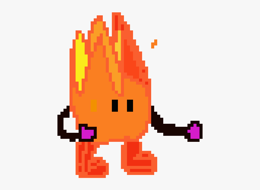 Fire Guy Pixel Art, HD Png Download, Free Download