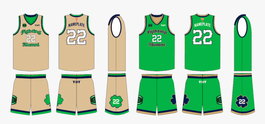 Notre Dame Basketball Uniforms, HD Png Download, Free Download