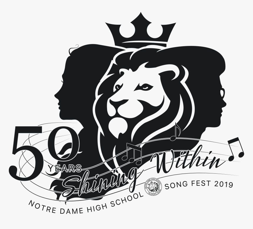 Ndhs Song Fest 2019 Logo Black-01 - Illustration, HD Png Download, Free Download